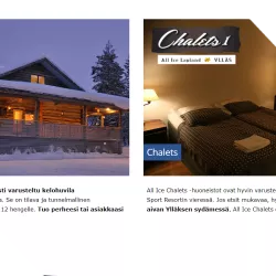 All Ice Lapland verkkosivut etusivu