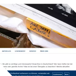 Netzwerk Fotoarchive Frontpage
