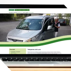 Website for a taxi company in Finland