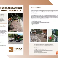 Puu- ja Pihapalvelu Tikka brochure, tree services