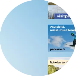 Ads for town of Pälkäne on outdoor LED-screens